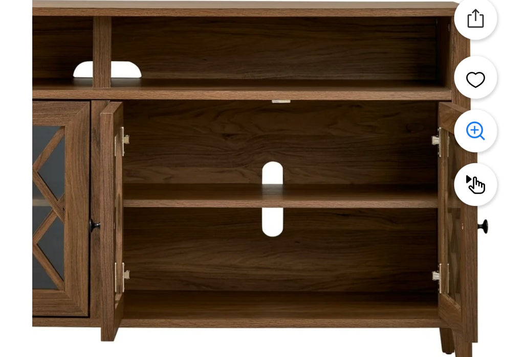 Better Homes & Gardens Trellis Luxury TV Stand – Walnut Finish (Solid & Elegant